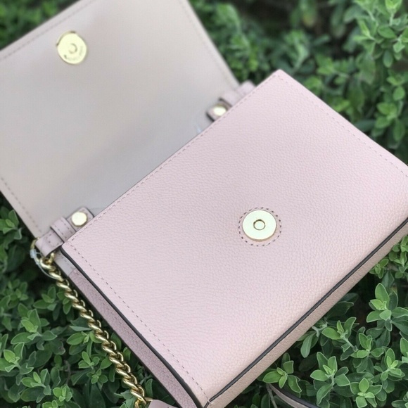 Michael Kors Leather Hayes Clutch Crossbody Bag - Picture 5 of 5